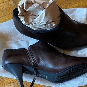 Chocolate Heeled Boots